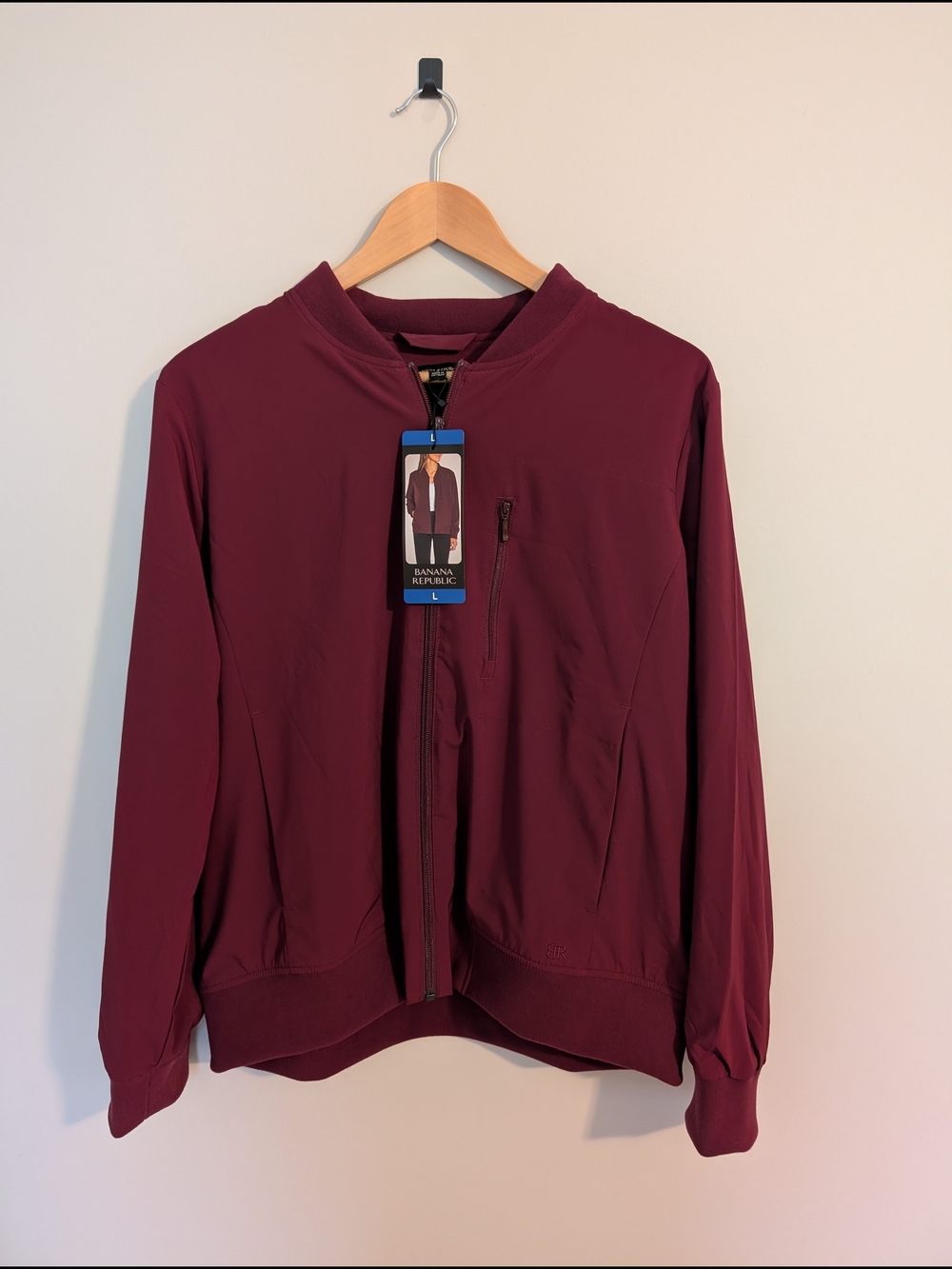 Banana Republic Women's Wine Bomber Jacket